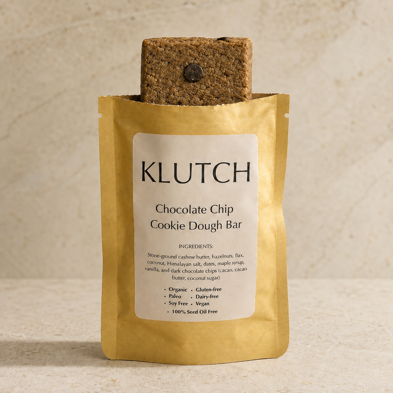 Klutch Bar — Chocolate Chip Cookie Dough 8 Pack